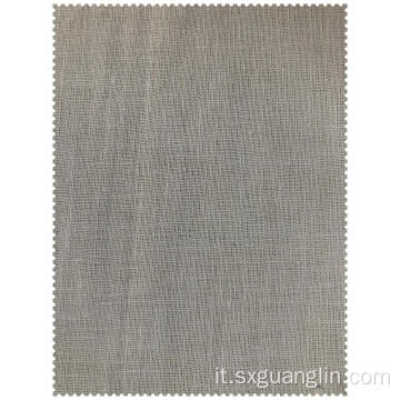 tessuto stampato in cotone lino per abito e camicia